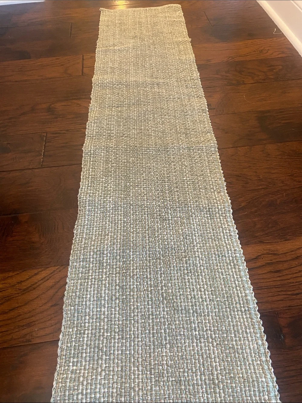 Light grey table Runner food network